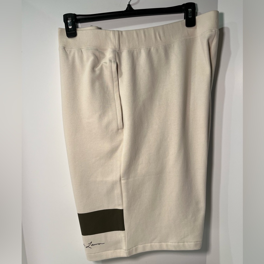 Polo Ralph Lauren Graphic Cotton Blend Jersey Fleece Backed Shorts w/Drawstring